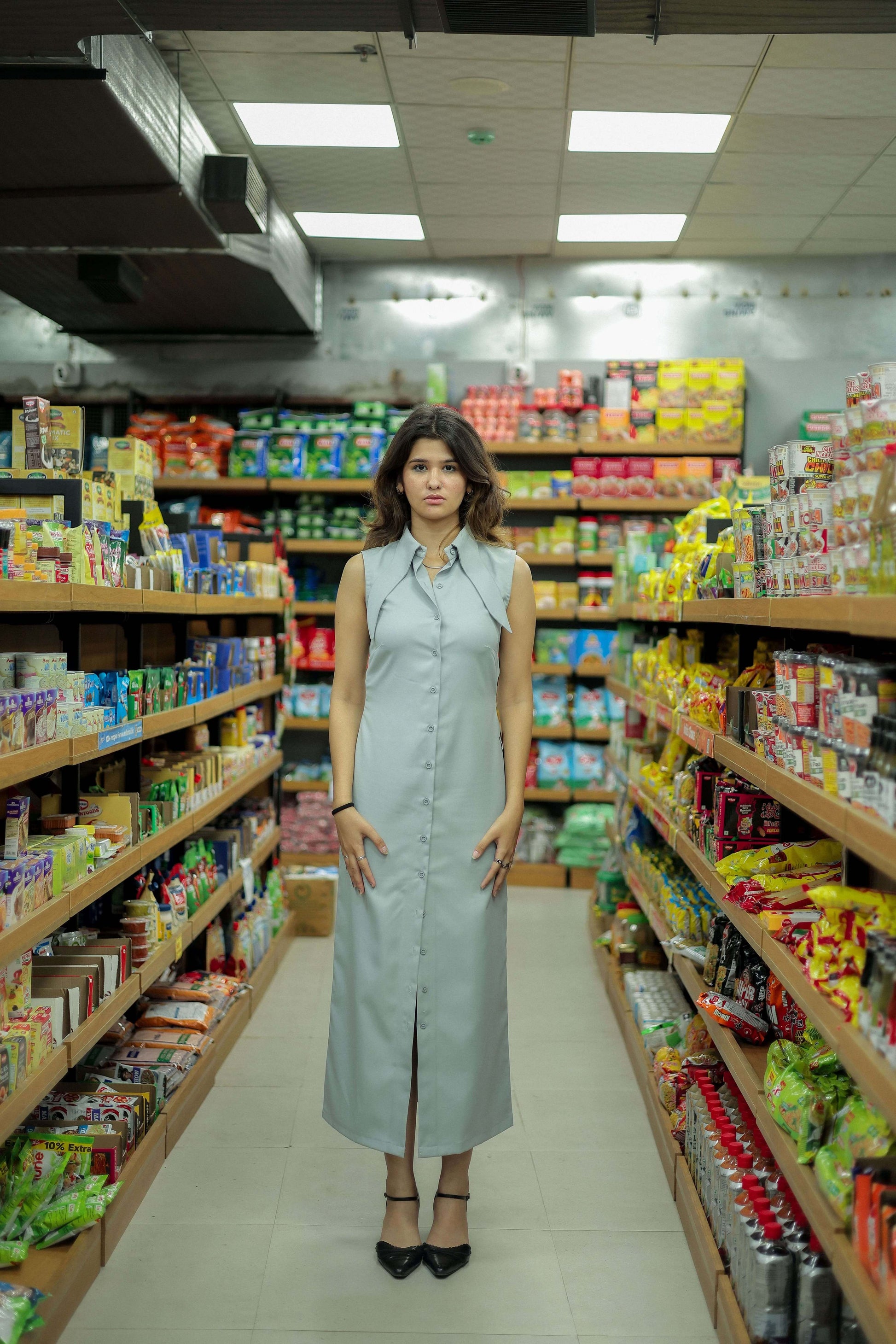 ESCAPE LONG SHIRT DRESS