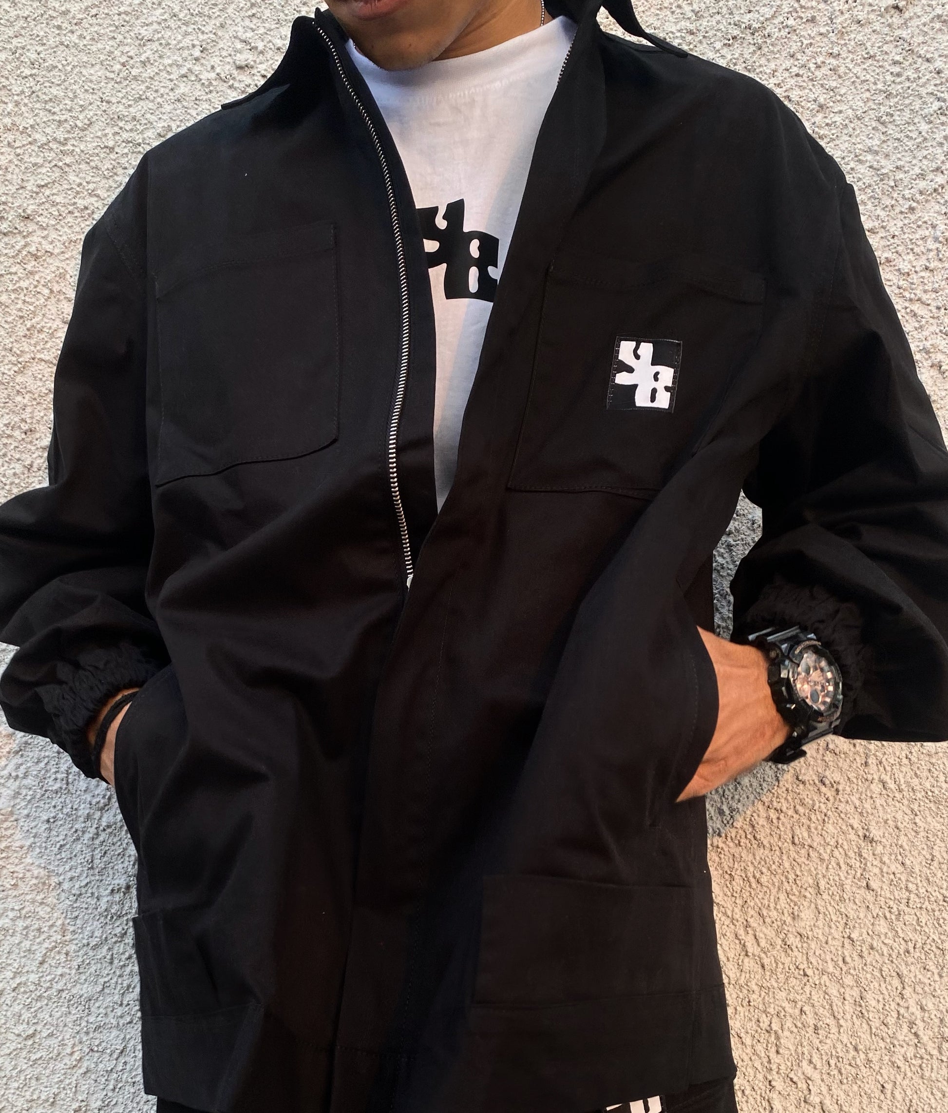 MISPLACED UTILITY JACKET IN BLACK