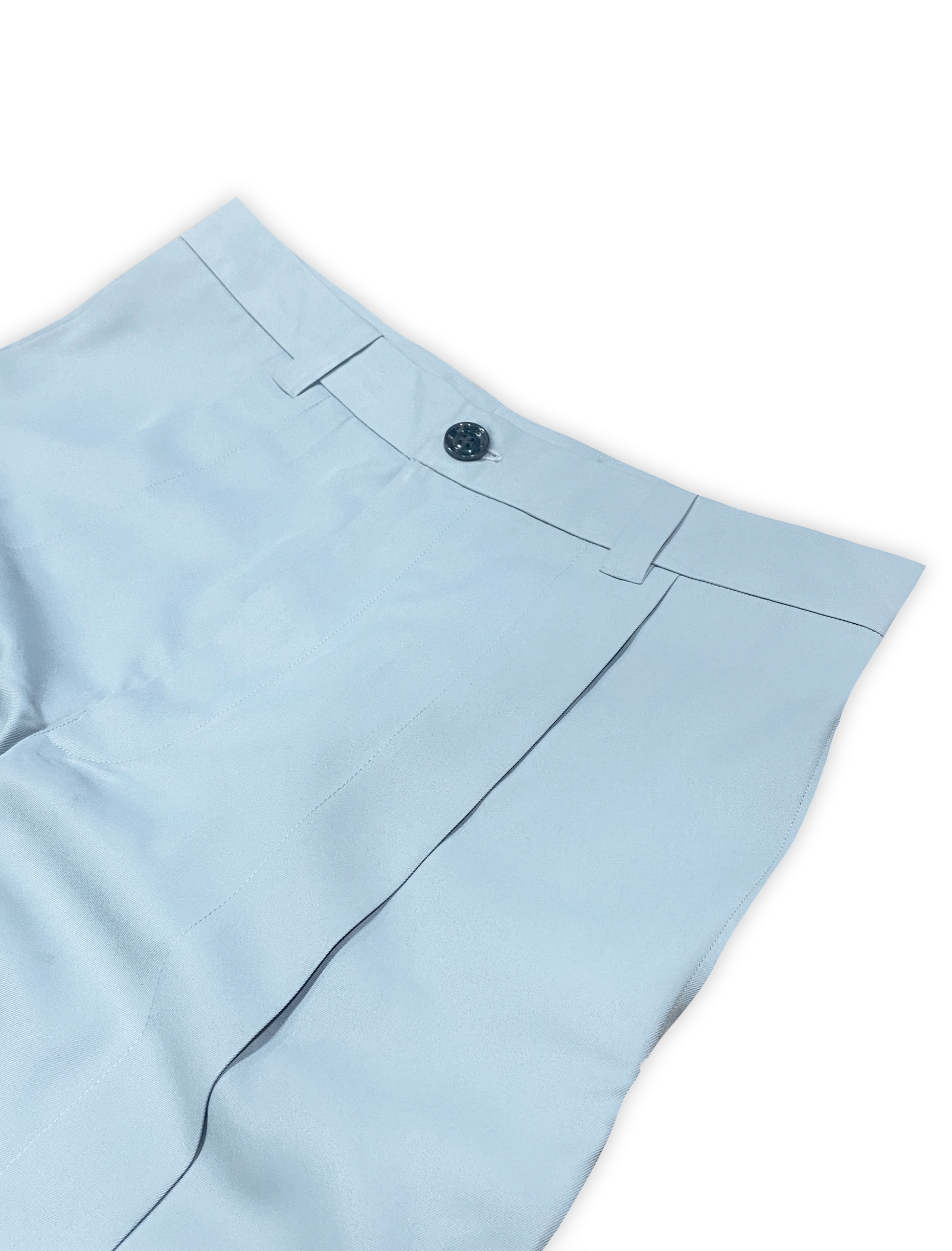 BASIC PLEATED PANTS IN ASH BLUE