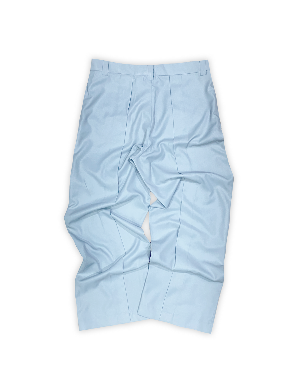 BASIC PLEATED PANTS IN ASH BLUE