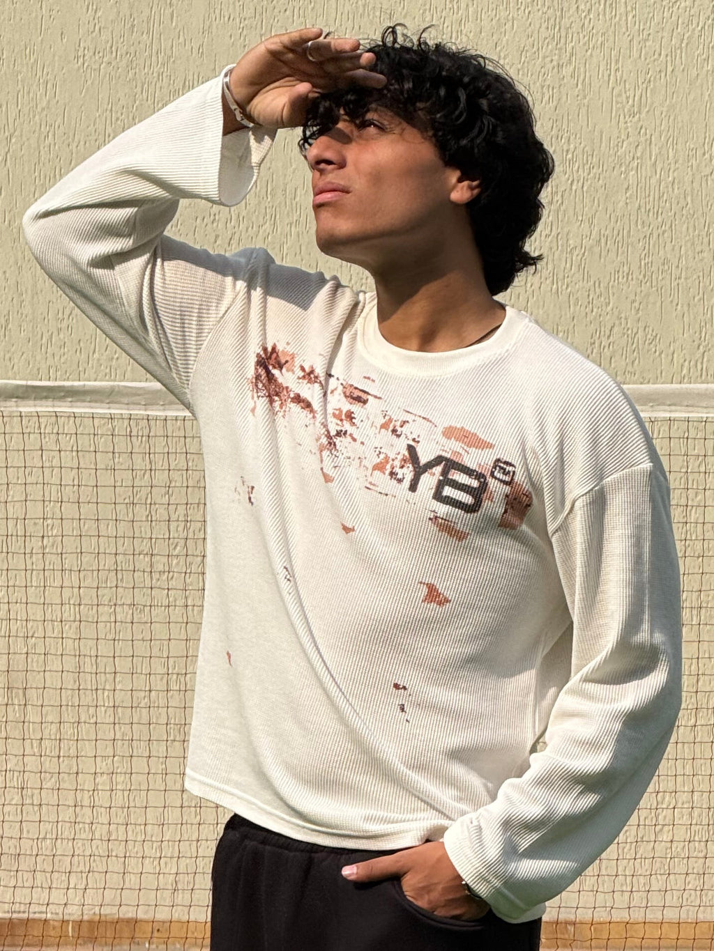 PLAY DIRTY WAFFLE KNIT T-SHIRT