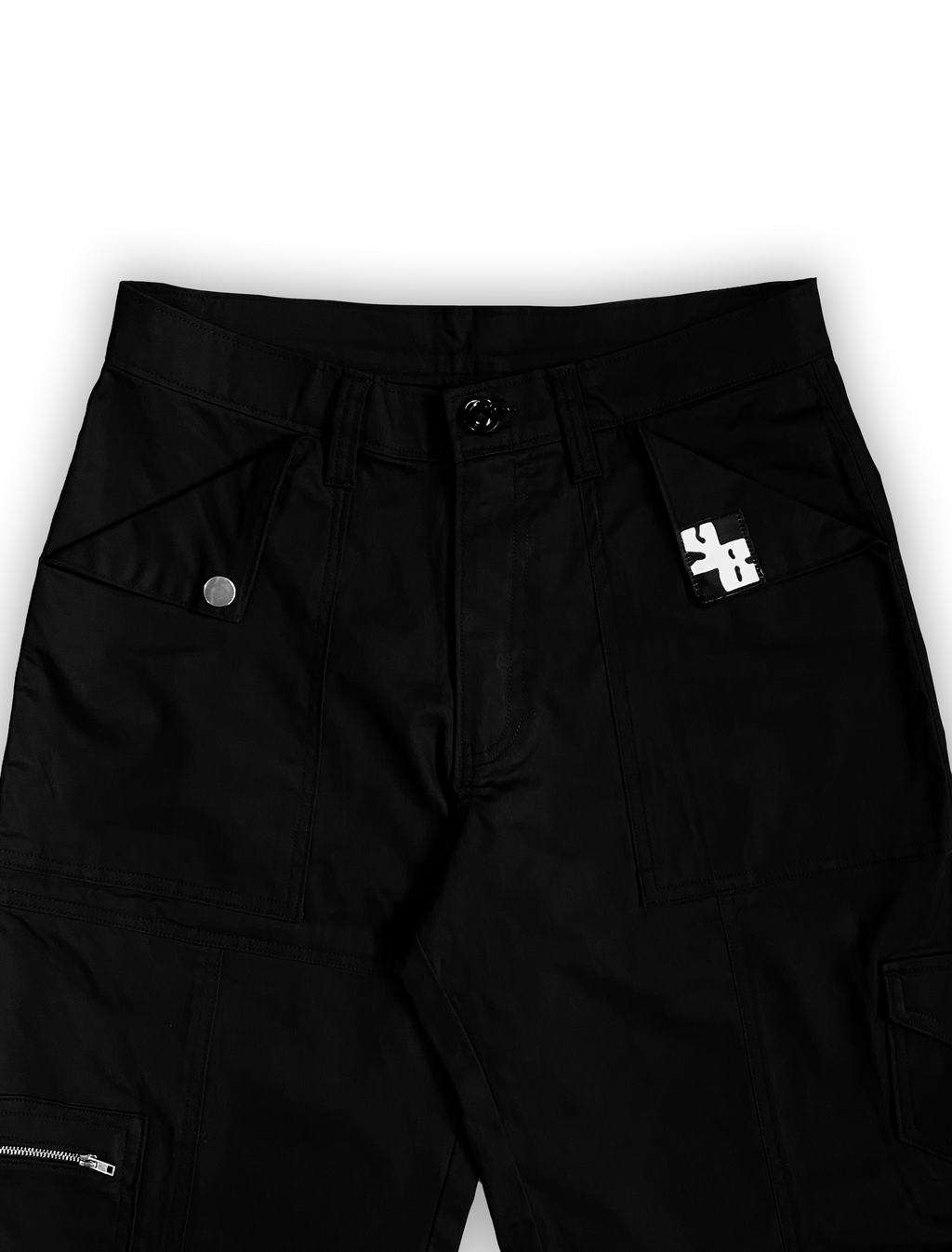 MISPLACED CARGO PANTS IN BLACK