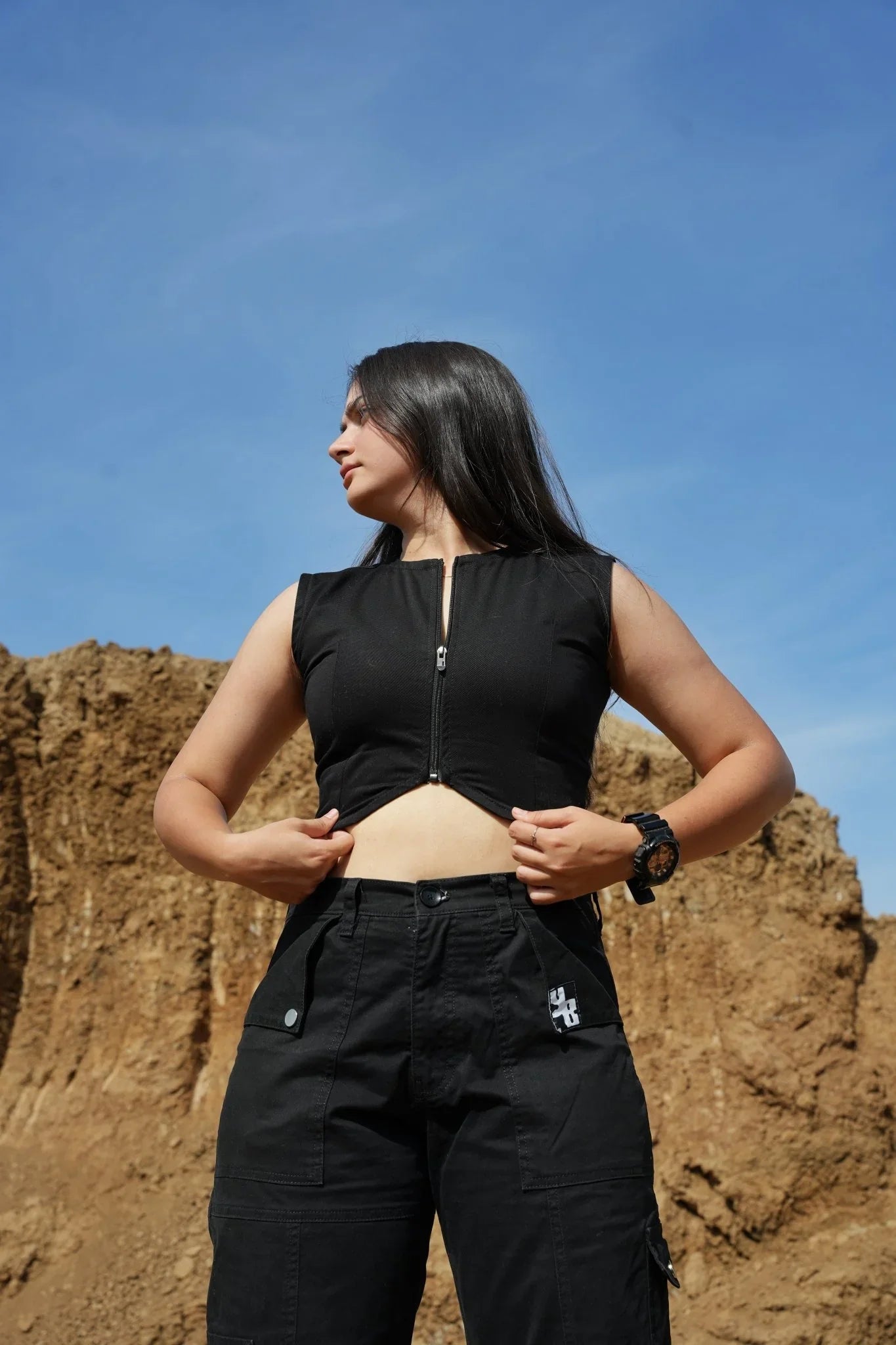 COCONUT CROPPED VEST - YB